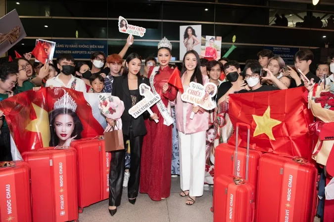 Hoa hậu Ngọc Châu chính thức lên đường sang Mỹ dự thi Miss Universe 2022 7