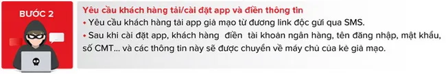 Cảnh báo yêu cầu tải/cài đặt app giả mạo từ các đối tượng tội phạm 2