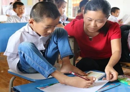 Lớp học tại Trung tâm hỗ trợ phát triển giáo dục hòa nhập không quá 12 học sinh 1