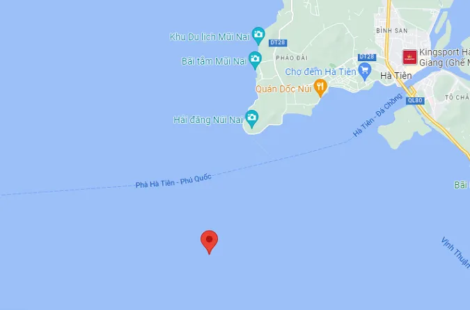 Hà Tiên: Một hành khách đi phà bất ngờ nhảy xuống biển 1