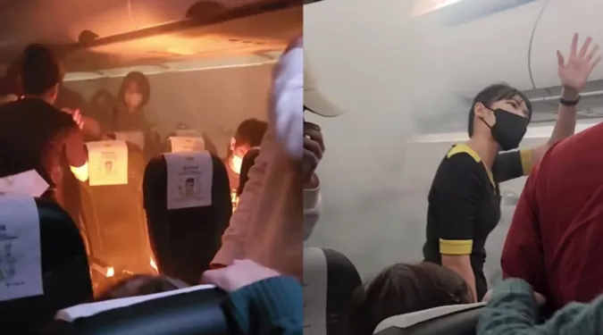 Sạc dự phòng bốc cháy trên máy bay khiến 2 hành khách bị thương 1