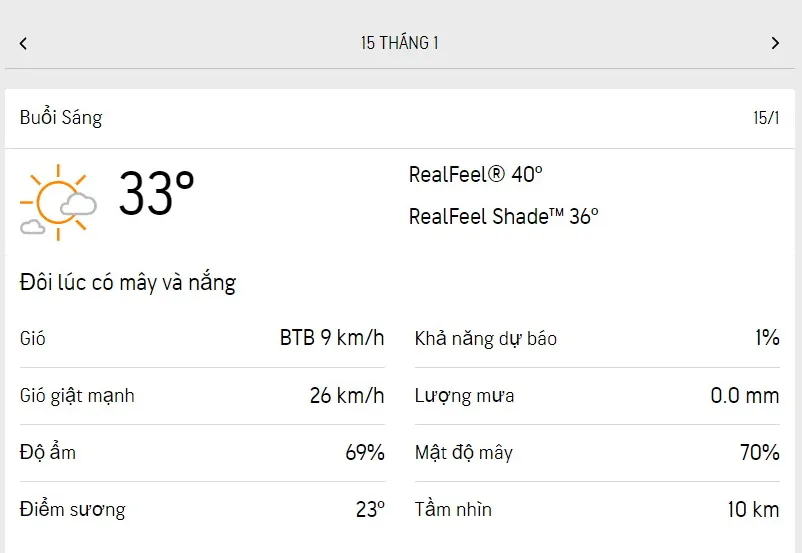 Dự báo thời tiết TPHCM hôm nay 15/1 và ngày mai 16/1/2023: nắng nóng, nhiệt độ cao nhất 34 độ C 1