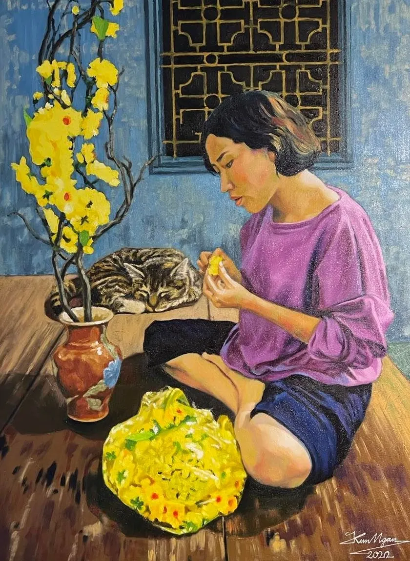 Mỹ thuật thành phố rực rỡ chào Xuân