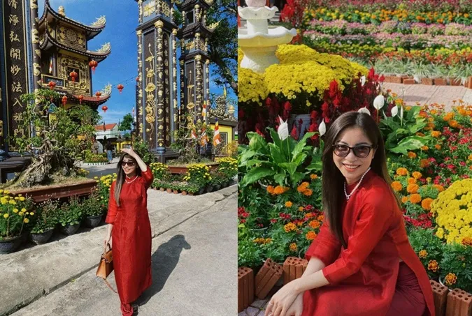 Sao Việt gây chú ý với thời trang đi lễ chùa đầu năm Quý Mão 2023 4