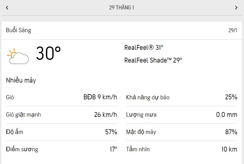 Dự báo thời tiết TPHCM hôm nay 28/1 và ngày mai 29/1/2023: mây thay đổi, lượng UV ở mức cao 4
