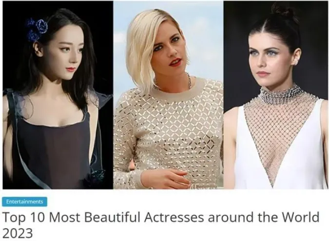 Địch Lệ Nhiệt Ba đứng đầu danh sách "các nữ diễn viên đẹp nhất thế giới năm 2023" 1