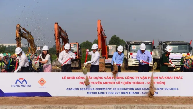 Khởi công nhà vận hành tuyến metro số 1 trị giá 46 tỷ đồng 1