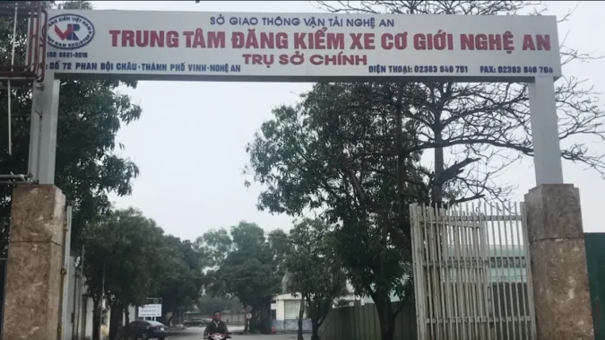 Khám xét Trung tâm Đăng kiểm xe cơ giới Nghệ An 1