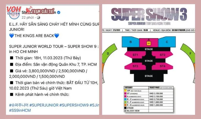 Giá vé concert của Super Junior đã chính thức công bố 4