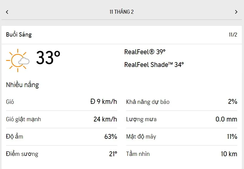 Dự báo thời tiết TPHCM hôm nay 11/2 và ngày mai 12/2/2023: tiếp tục chuỗi ngày nắng nóng 1