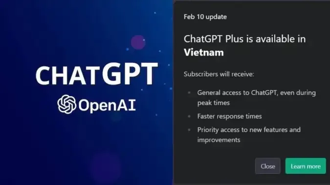 ChatGPT Plus mở cho Việt Nam nhưng chưa cho đăng ký tài khoản 1