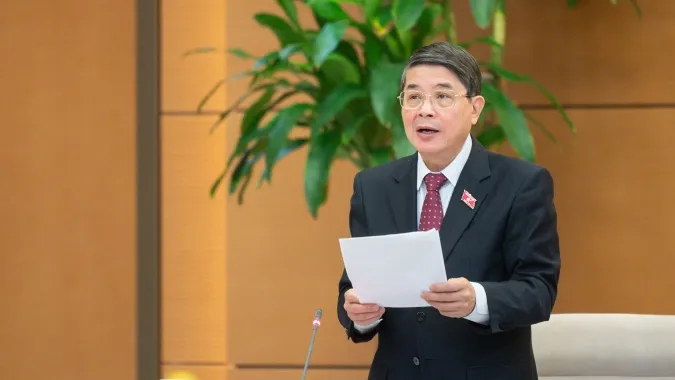 Phó Chủ tịch Quốc hội Nguyễn Đức Hải phát biểu kết luận nội dung Uỷ ban Thường vụ Quốc hội xem xét giao danh mục và mức vốn cho nhiệm vụ, dự án thuộc Chương trình phục hồi và phát triển kinh tế-xã hội (đợt 2)