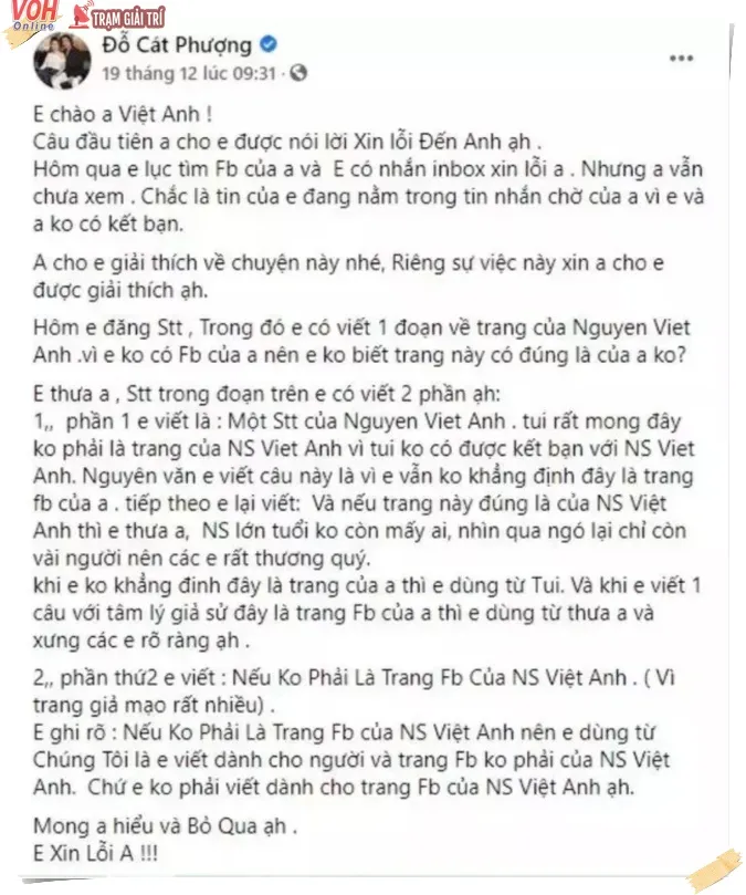 Hậu ồn ào, lần đầu tiên Cát Phượng tiết lộ mối quan hệ với NSND Việt Anh 5