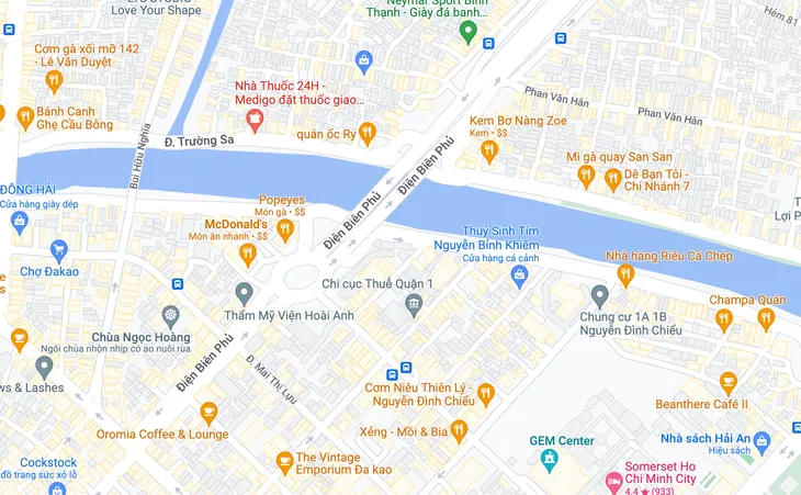 Đường Điện Biên Phủ tại TP.HCM đã được trả lại đúng tên trên bản đồ Google Maps - Ảnh chụp màn hình