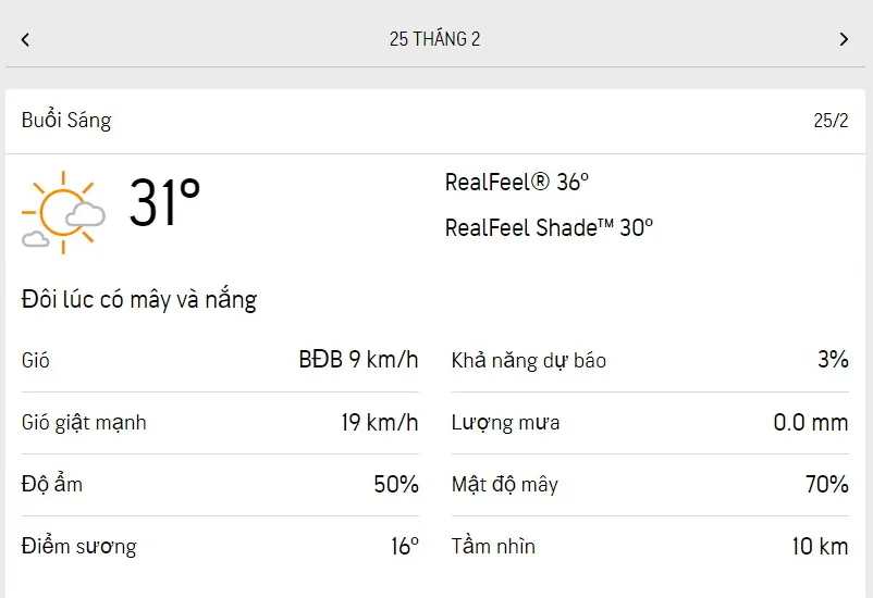 Dự báo thời tiết TPHCM hôm nay 25/2 và ngày mai 26/2/2023: Mây và nắng từng đợt 1