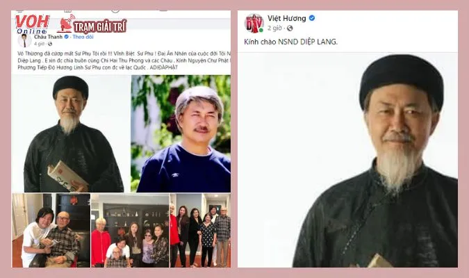 NSND Diệp Lang qua đời, Việt Hương và dàn nghệ sĩ bày tỏ tiếc thương 3