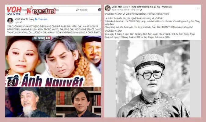 NSND Diệp Lang qua đời, Việt Hương và dàn nghệ sĩ bày tỏ tiếc thương 5
