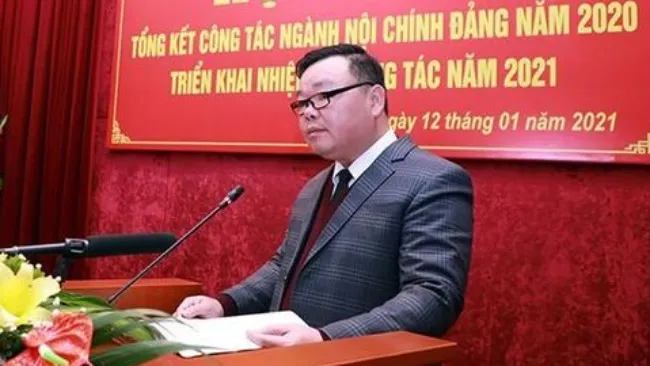 Ông Nguyễn Đồng - Trưởng Ban Tuyên giáo Tỉnh ủy Hòa Bình, người vừa bị khởi tố. 