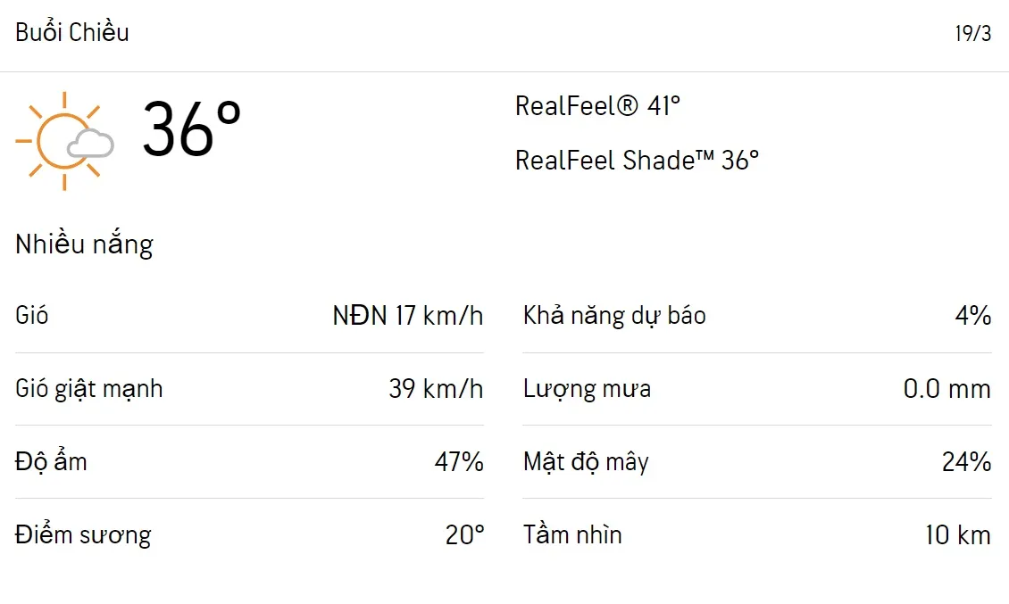 Dự báo thời tiết TPHCM hôm nay 19/3 và ngày mai 20/3/2023: Trời nhiều nắng 2