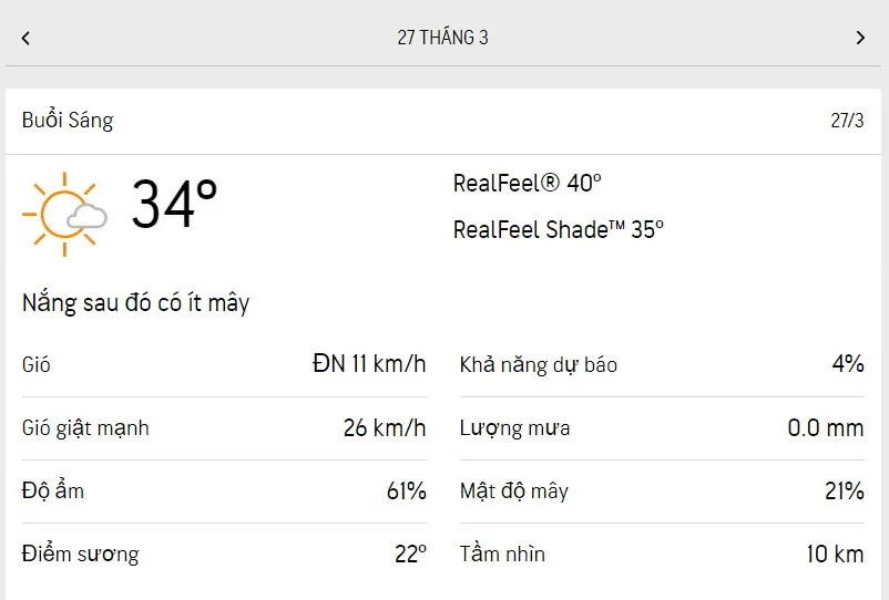 Dự báo thời tiết TPHCM hôm nay 26/3 và ngày mai 27/3/2023: nhiệt độ cao nhất 36 độ C 4