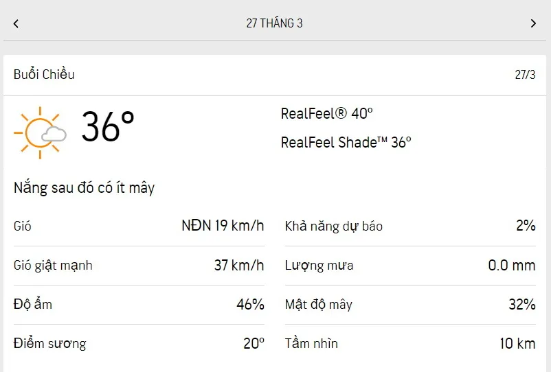 Dự báo thời tiết TPHCM hôm nay 26/3 và ngày mai 27/3/2023: nhiệt độ cao nhất 36 độ C 5
