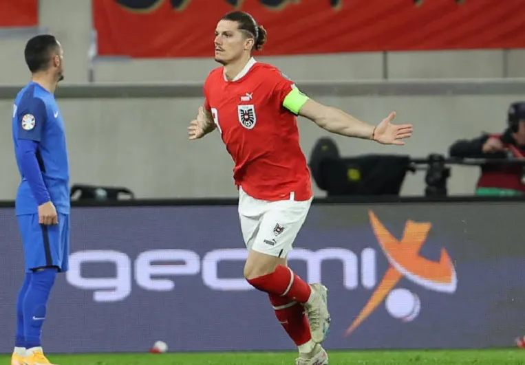 Sao MU tỏa sáng giúp Áo xếp trên Bỉ tại vòng loại EURO 2024