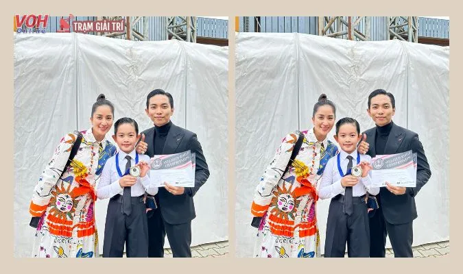 Con trai 8 tuổi của Khánh Thi - Phan Hiển nối nghiệp cha mẹ, đoạt HCV và lập kỷ lục dancesport mới 1