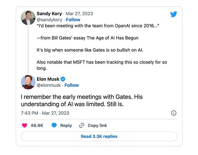 Elon Musk “chê” sự hiểu biết về AI của Bill Gates 1
