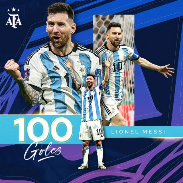 Messi lập hat-trick, vượt 100 bàn cho Argentina trong chiến thắng 7 sao