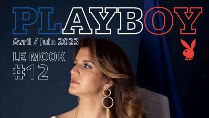 Bà Marlène Schiappa, quốc vụ khanh Pháp, xuất hiện trên tạp chí Playboy - Ảnh: BFMTV