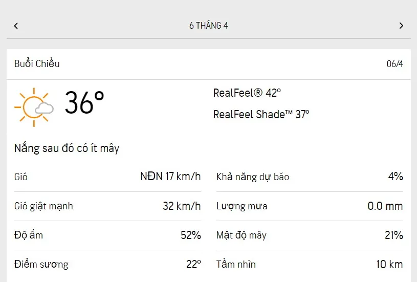 Dự báo thời tiết TPHCM hôm nay 5/4 và ngày mai 6/4/2023: trưa chiều nhiều mây, buổi tối có trăng 5