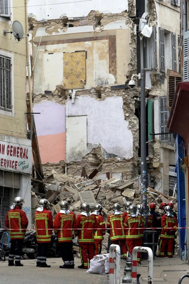 Pháp: Sập nhà tại trung tâm thành phố Marseille