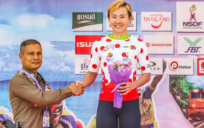 Nguyễn Thị Thật giành áo xanh và đỏ tại Tour of Thailand 2023