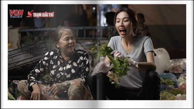 Hoa hậu Thùy Tiên ra chợ bán rau, tá hỏa khi khách trả giá 2