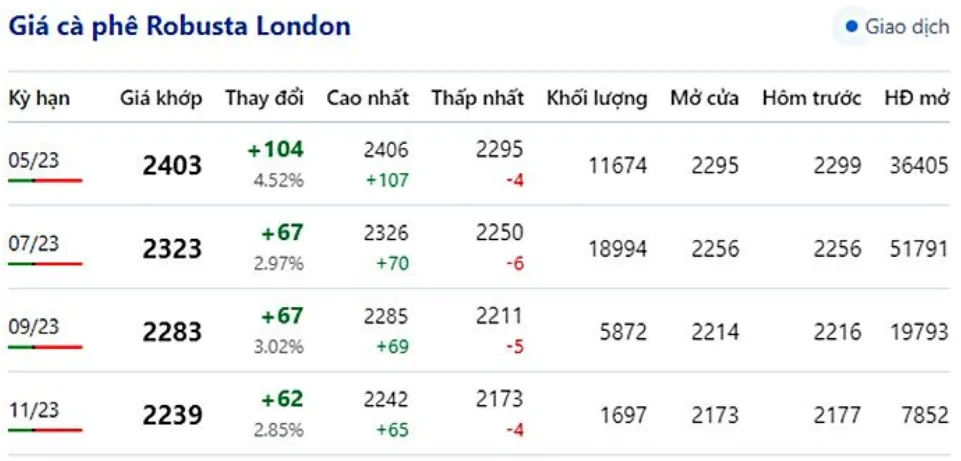 Giá cà phê hôm nay 12/4/2023: Giá vọt tăng, thị trường sôi động 2