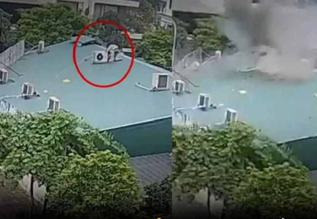 Nổ cục nóng điều hòa, một người chết và 1 người bị thương 1