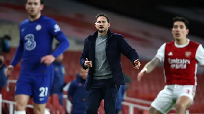 Trong quá khứ, Lampard từng dẫn dắt Chelsea đối đầu với Arsenal. Ảnh: Internet