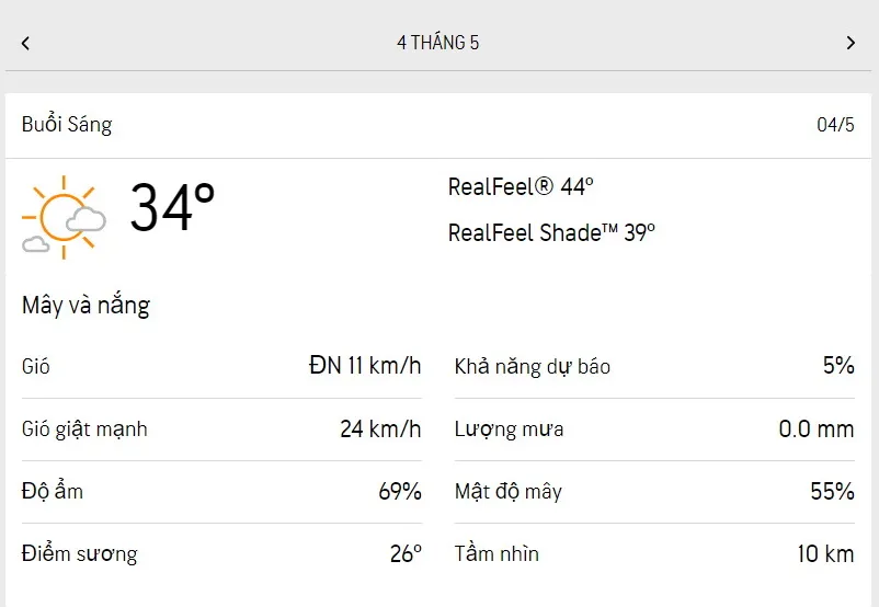 Dự báo thời tiết TPHCM hôm nay 3/5 và ngày mai 4/5/2023: Trời nắng khô, không mưa 4