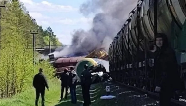 Nga: Đường ray xe lửa bị cài bom nổ tại tỉnh biên giới 1