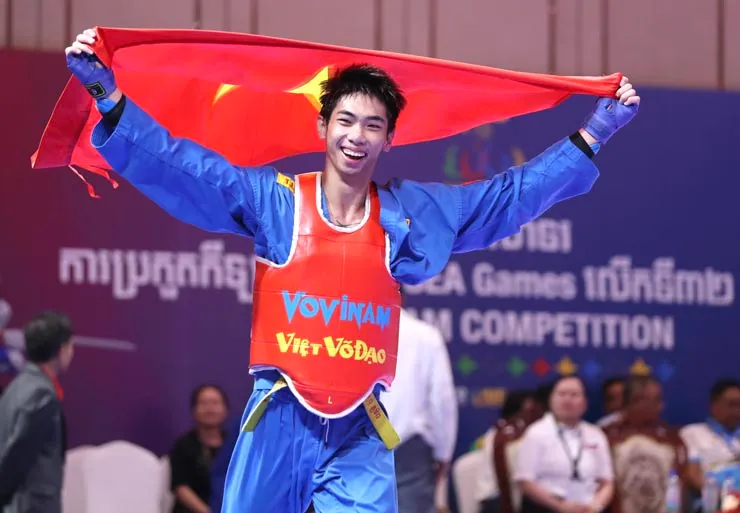 VĐV vovinam Nguyễn Thanh Liêm giành HCV khi đang sốt cao