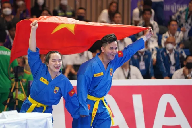 Tuyển vovinam Việt Nam giành HCV nội dung tự vệ nữ