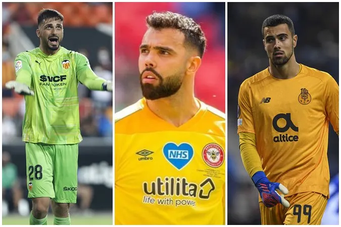  Mamadashvili, David Raya và Diogo Costa đang là 3 cái tên được MU nhắm đến cho khung gỗ nếu De Gea ra đi - Ảnh: Internet