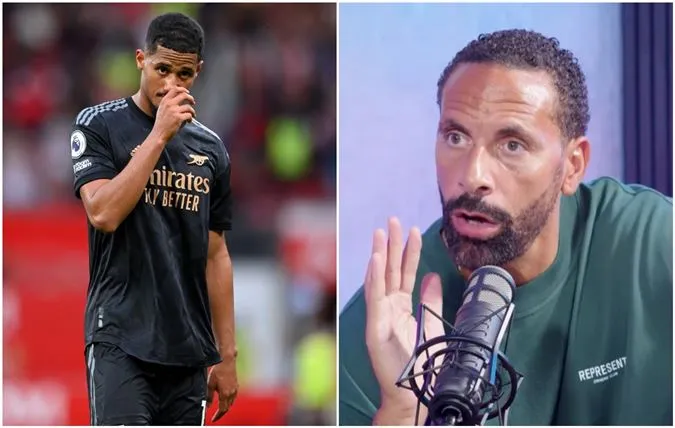 Rio Ferdinand cho rằng phải đến mùa giải thứ 2 mới có thể đánh giá được Saliba - Ảnh: Internet
