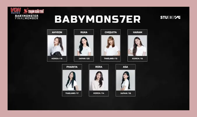 YG công bố đội hình 7 thành viên của nhóm nữ tân binh BABYMONSTER 3