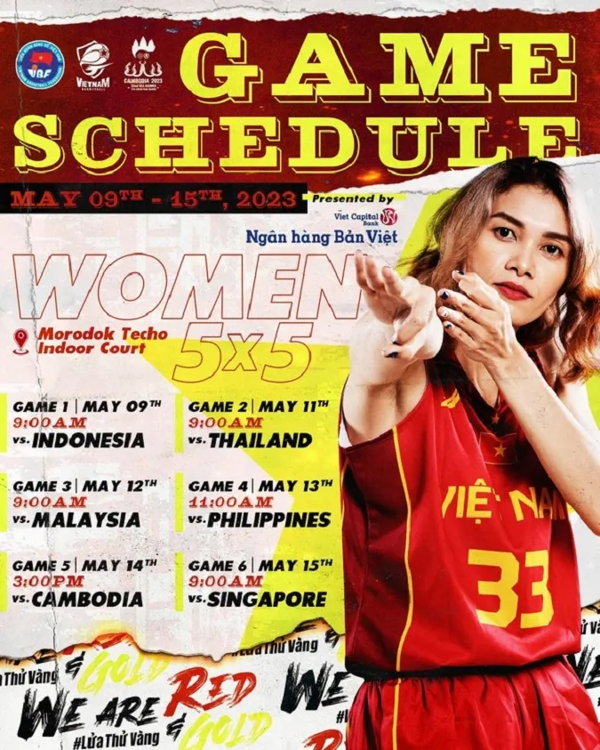 Đội tuyển bóng rổ 5x5 nữ Việt Nam thắng ấn tượng Thái Lan