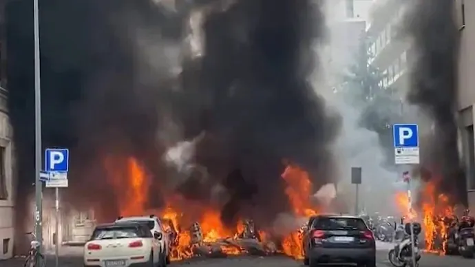 Italy: Xe tải phát nổ trên đường phố Milan