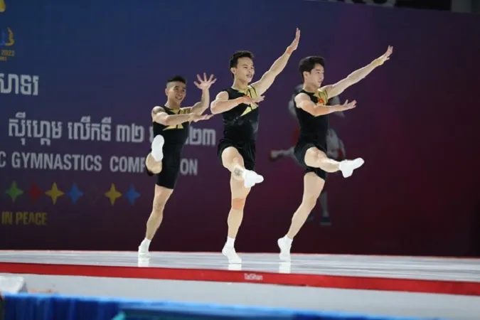 Aerobic Việt Nam lập “hat-trick” vàng, hoàn thành chỉ tiêu SEA Games 32