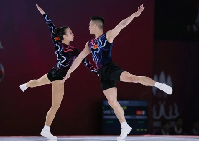 Aerobic Việt Nam thâu tóm trọn bộ 5 HCV tại SEA Games 32