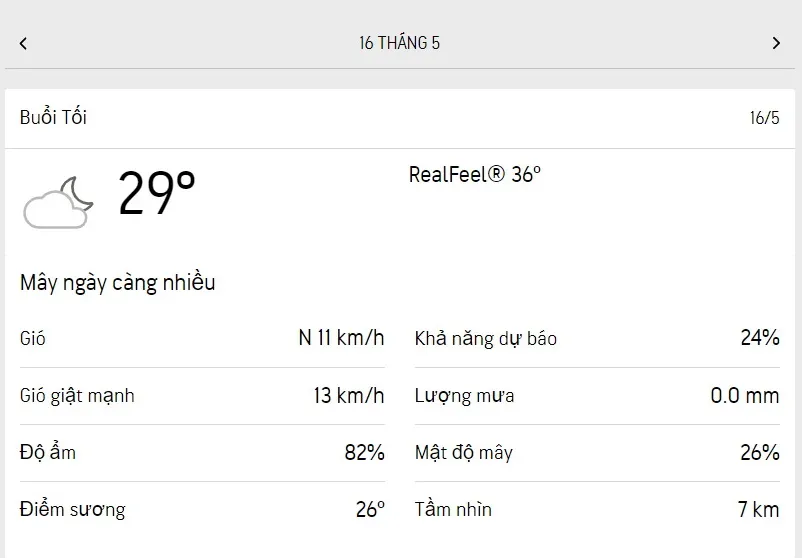 Dự báo thời tiết TPHCM hôm nay 16/5 và ngày mai 17/5/2023: nắng và mây từng đợt 3