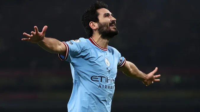 Gundogan có màn thể hiện xuất sắc trong lần ra sân thứ 300 cho Man City - Ảnh: Internet